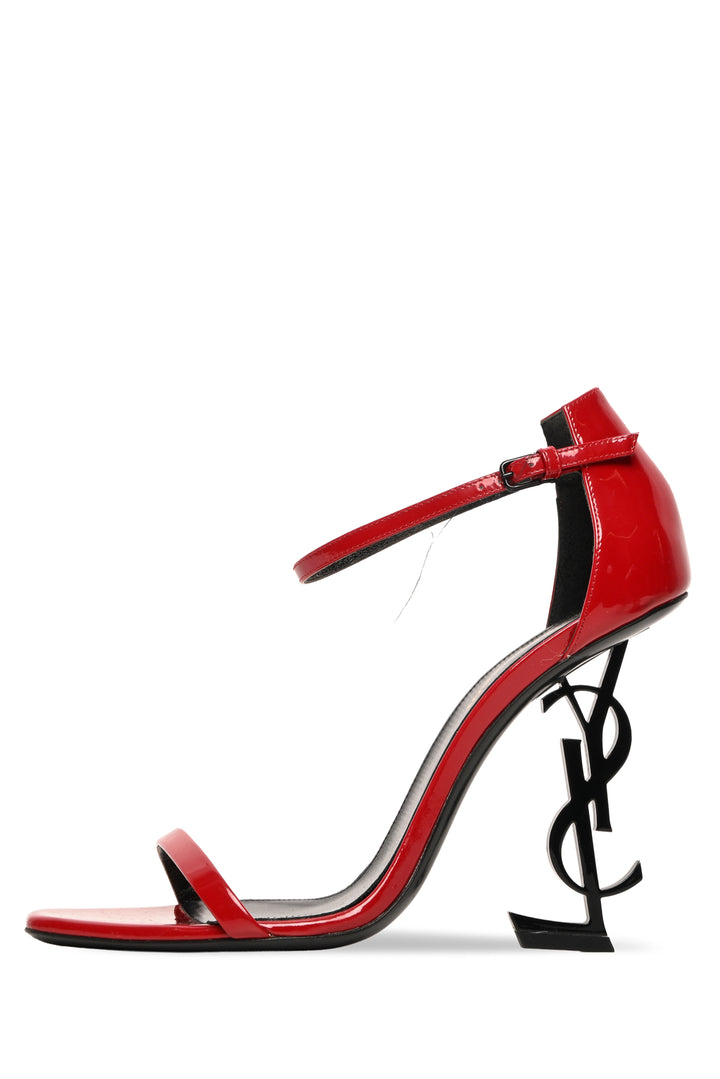 Saint Laurent Size 38.5 Patent Leather Opyum Sandals