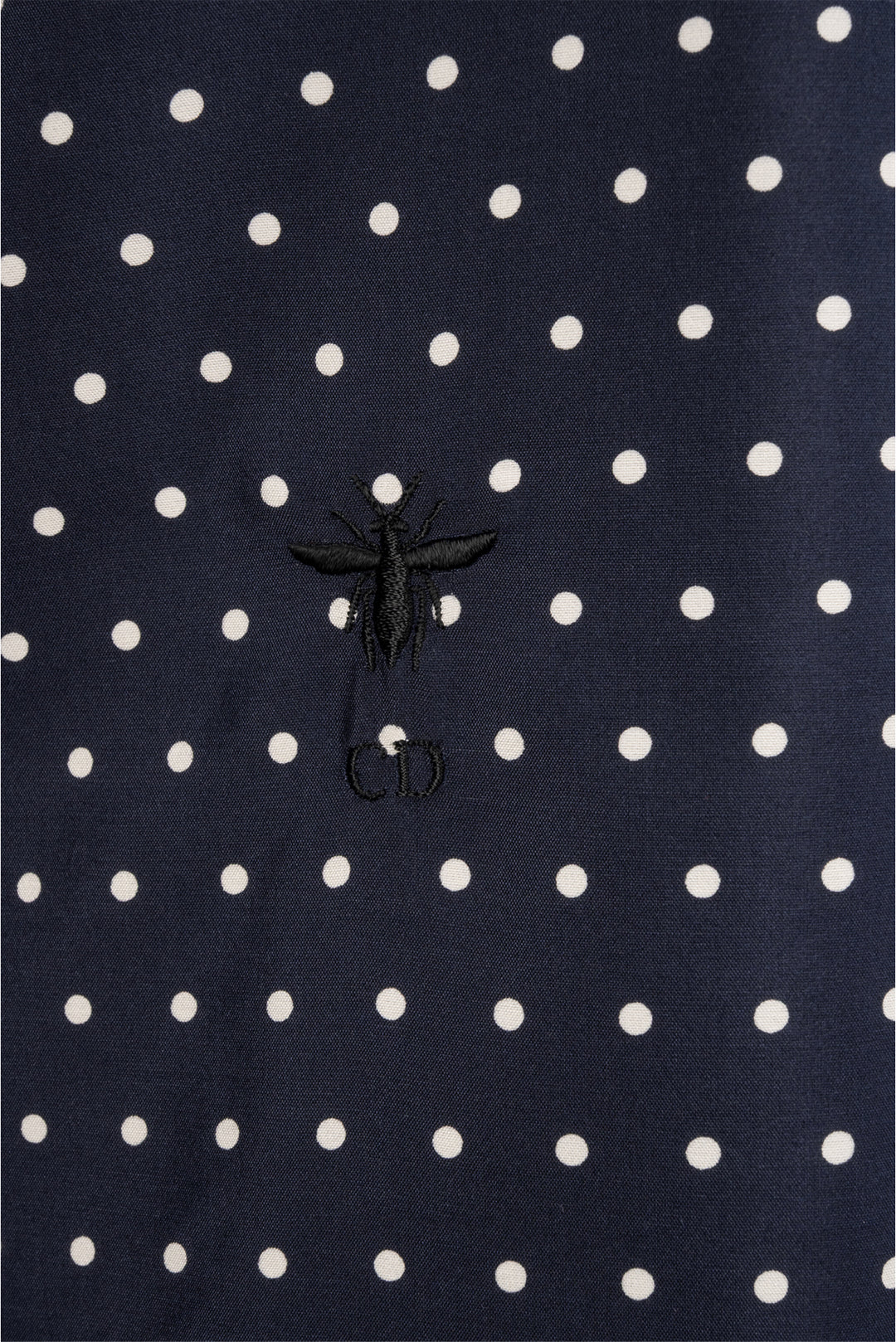 Dior Size 4 Polka-Dot Silk Blouse