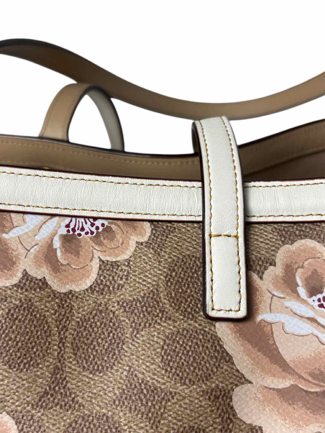 Coach Signature Rose Print Coated CanvasTote