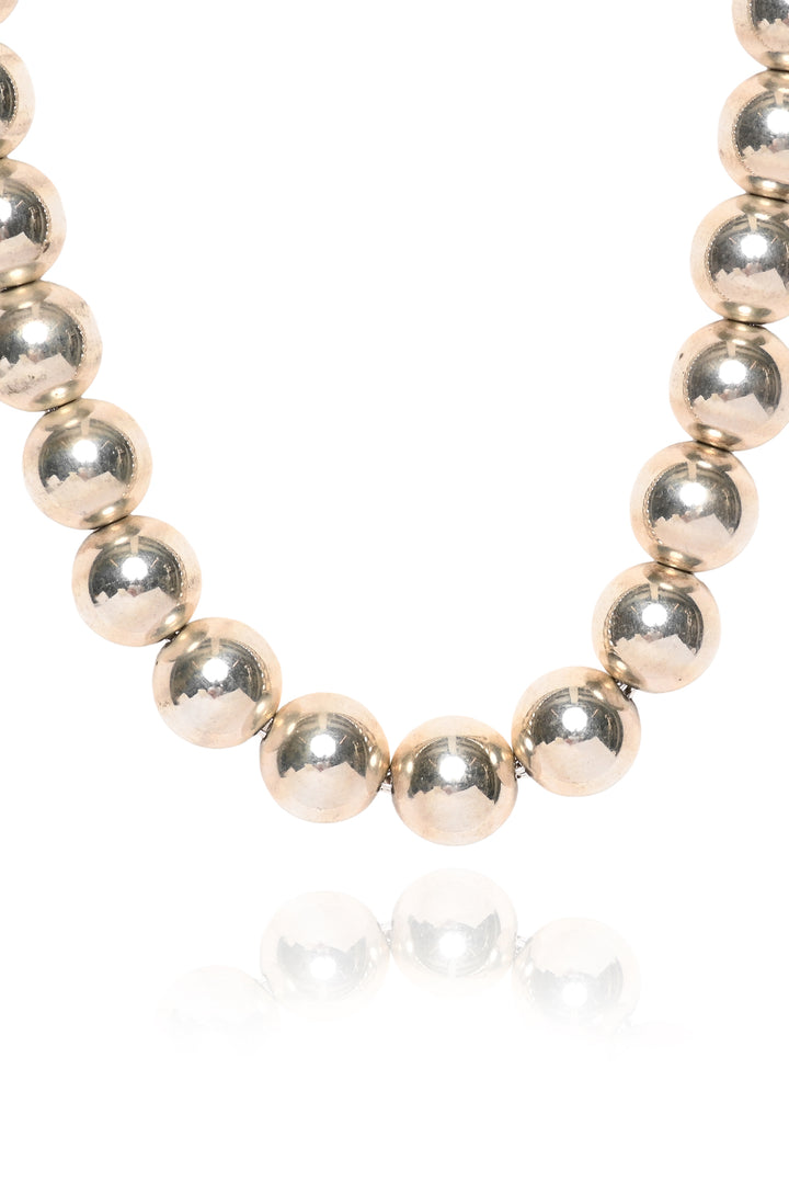 Tiffany & Co Sterling Silver HardWear 10mm Ball Necklace