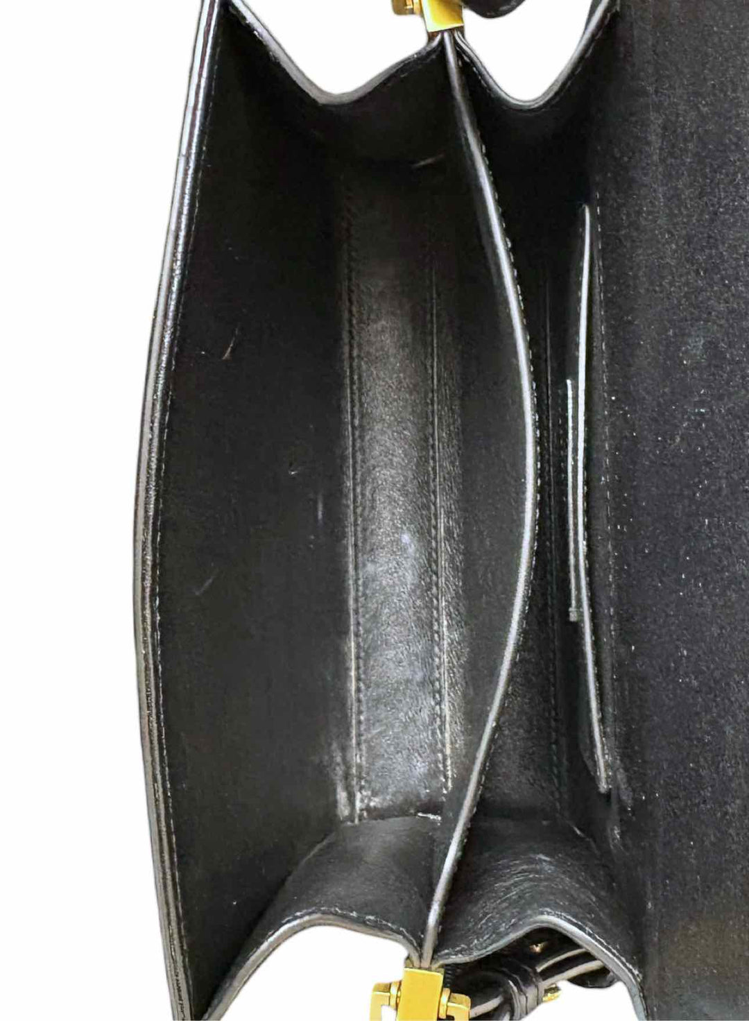 Saint Laurent Cassandra Mini Leopard Print Canvas w/Leather Purse