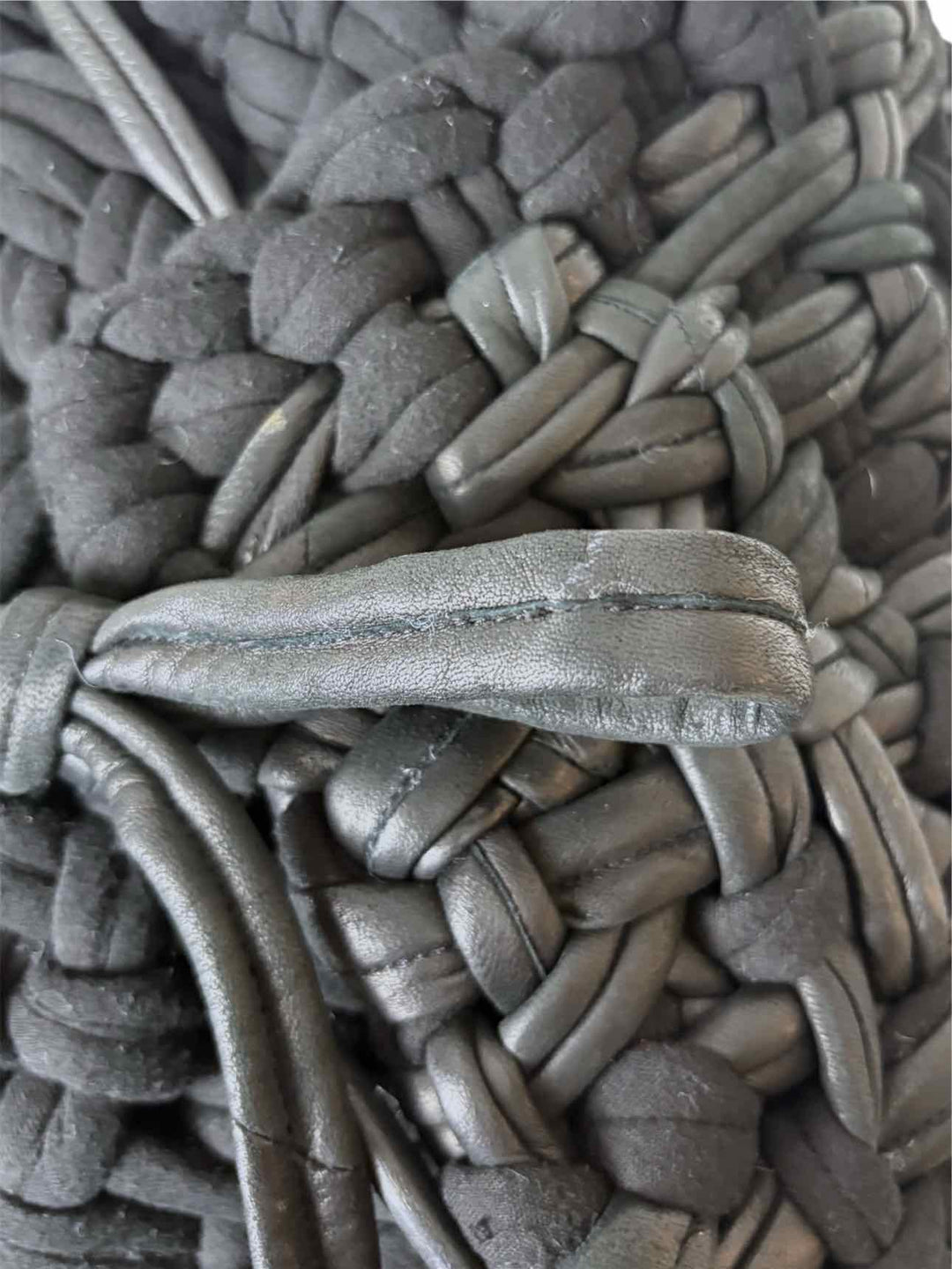 Monarc 1 Size OS Woven Knit Vest w/Leather Vest