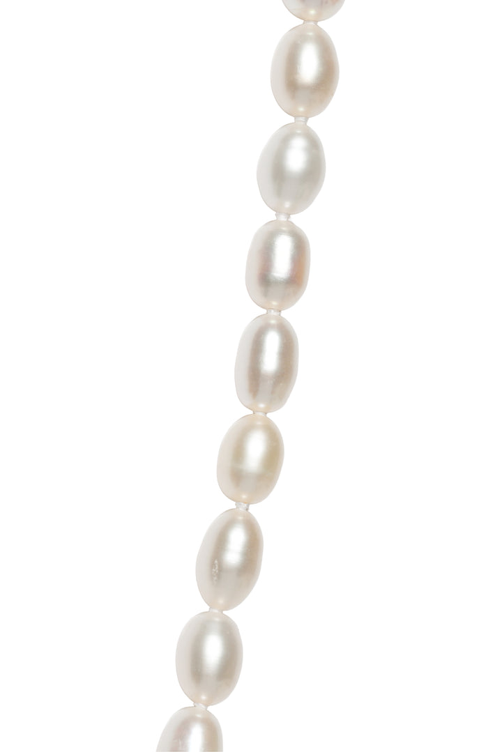 Jia Jia Ocean Vertical Pearl Crystal Quartz Charm Necklace