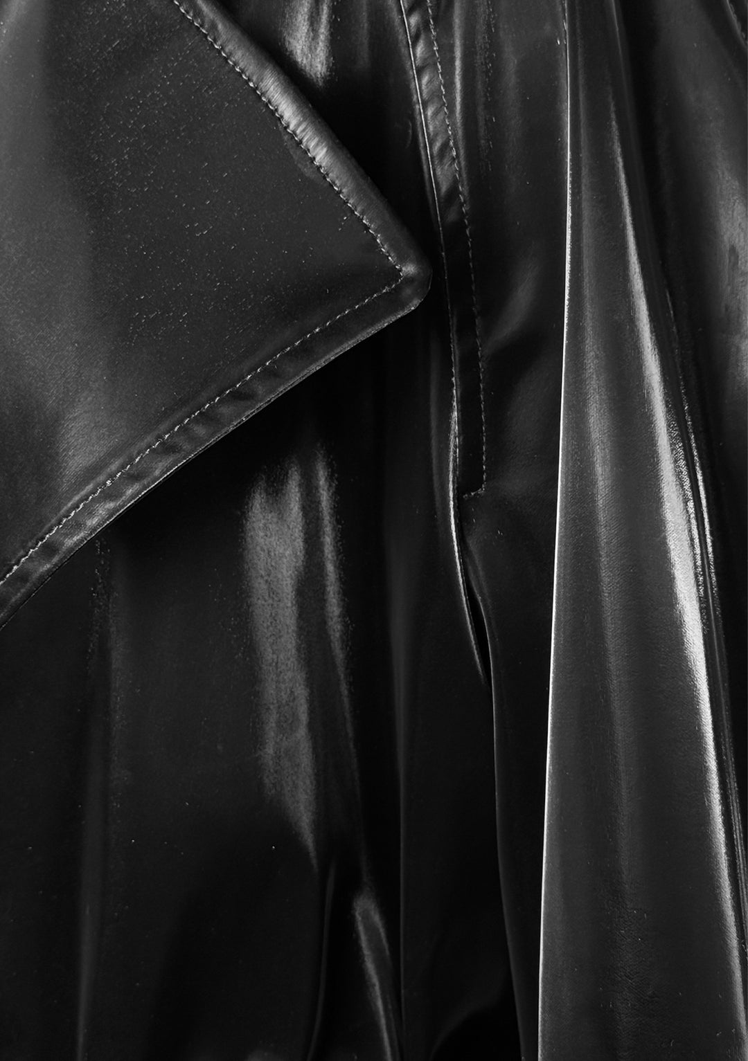 Saint Laurent Size 42 2022 Double Breasted Shiny Trench Coat