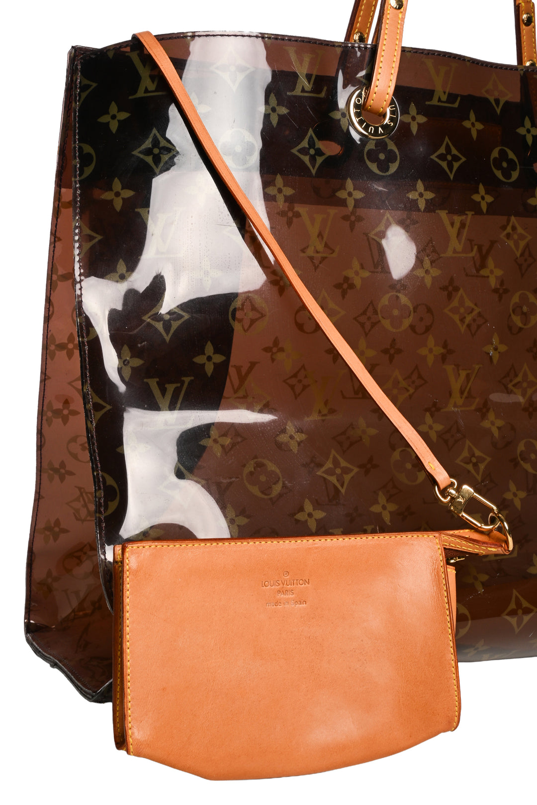 Louis Vuitton 2000 Limited Edition Monogram Vinyl Ambre Cruise Tote