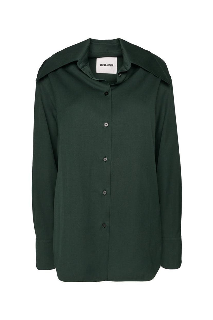 Jil Sander Size 34 Oversized Collar Blouse