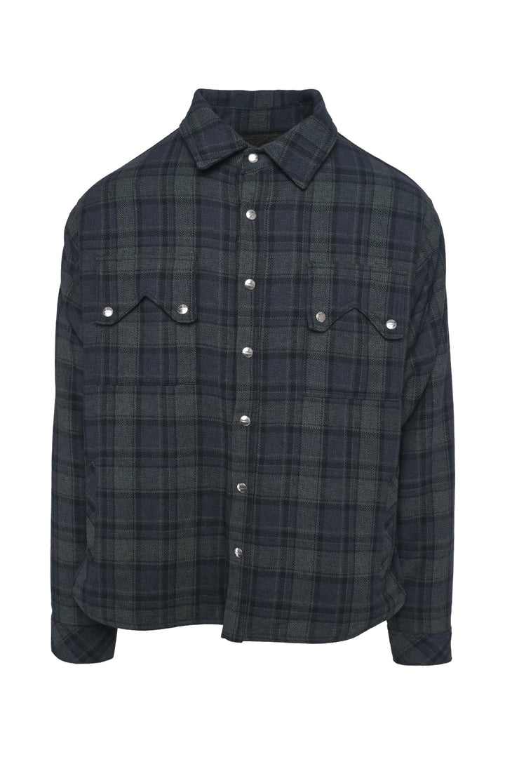 Rhude Size L Men's Flannel Sherpa Overshirt Jacket