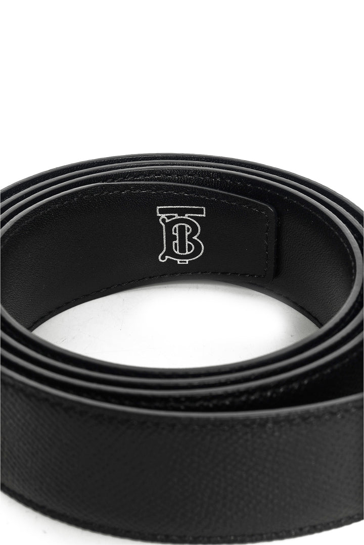 Burberry Size 44 Men's TB Logo Leather Belt
