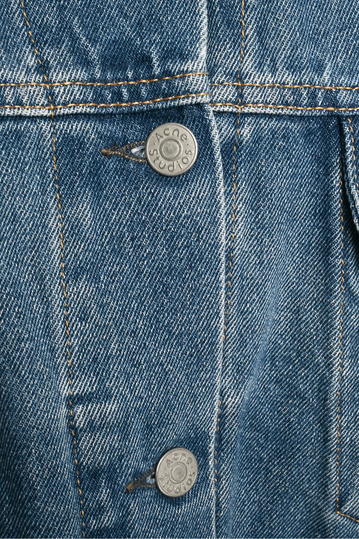Acne Studios Size 6 Relaxed Cropped Fit Denim Jacket