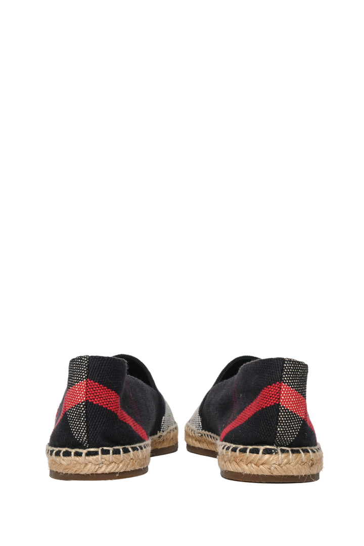 Burberry Size 38.5 Novacheck Canvas Espadrilles
