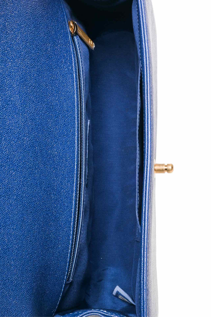 Chanel 2019 Caviar Quilted Medium Boy Shoulder Bag