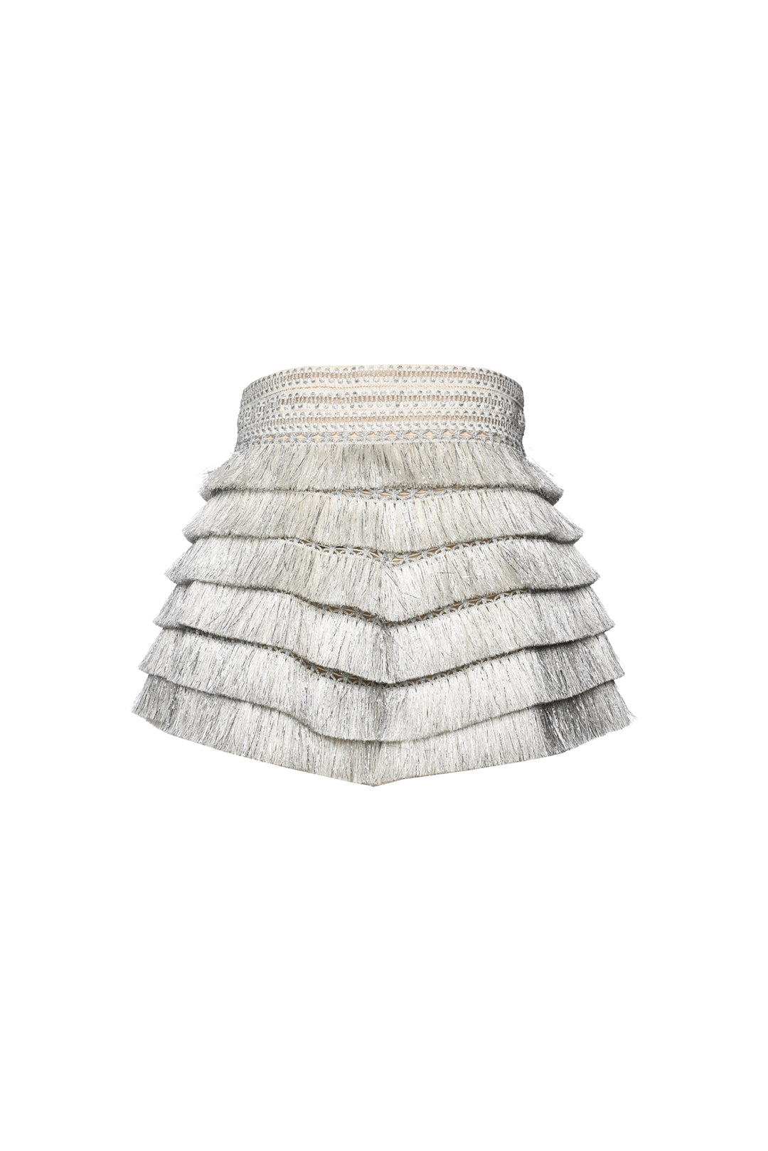 PatBo X Alessandra Ambrosio Size 4 Metallic Fringe Shorts