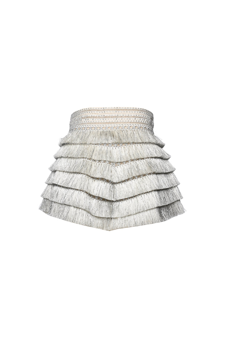 PatBo X Alessandra Ambrosio Size 4 Metallic Fringe Shorts