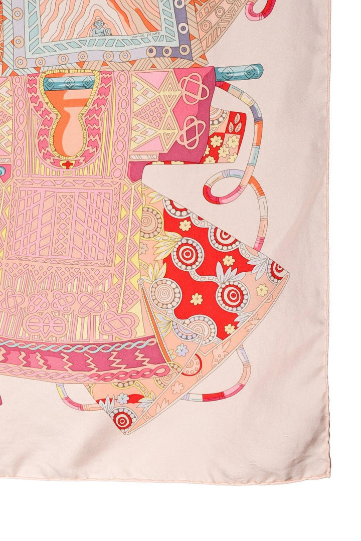 Hermes Voyage En Etoffes Silk Scarf