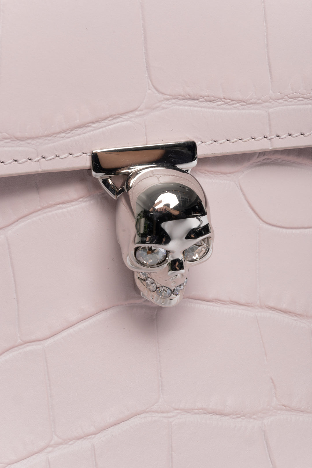 Alexander Mcqueen Skull Closure Envelope Clutch