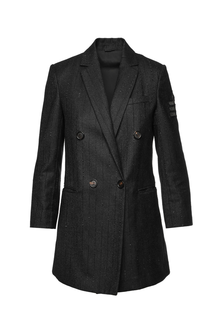 Brunello Cucinelli Size 40 Monili Beaded Patch Double Breasted Blazer