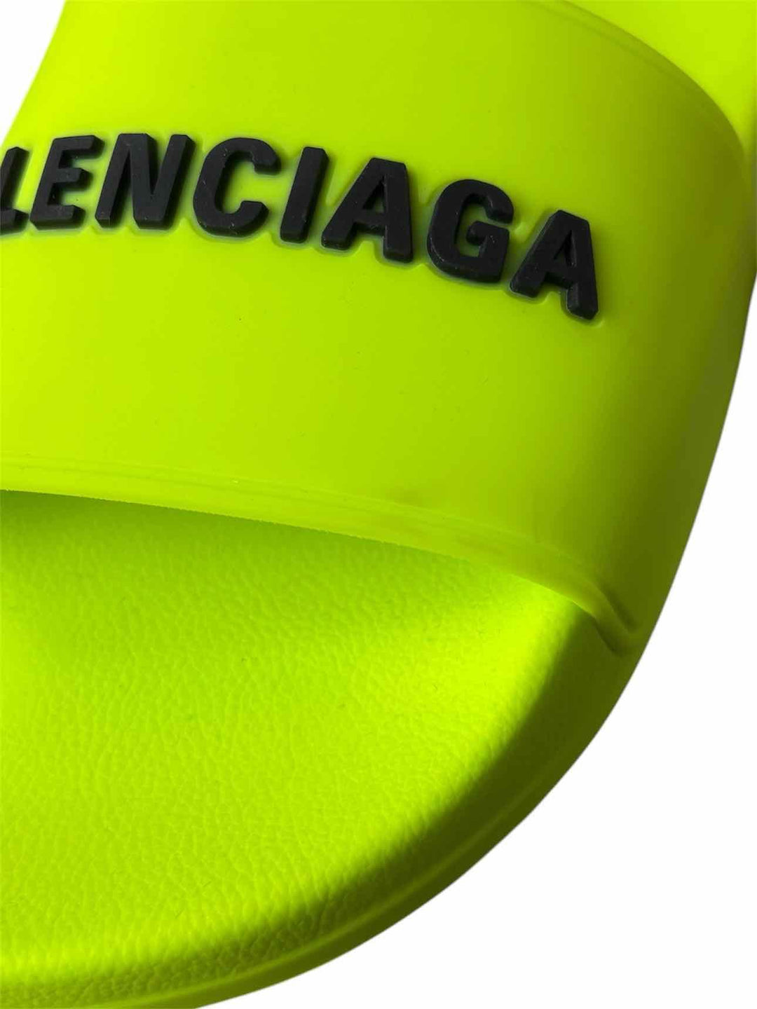 Balenciaga Size 6 Pool Side Rubber Logo Flats