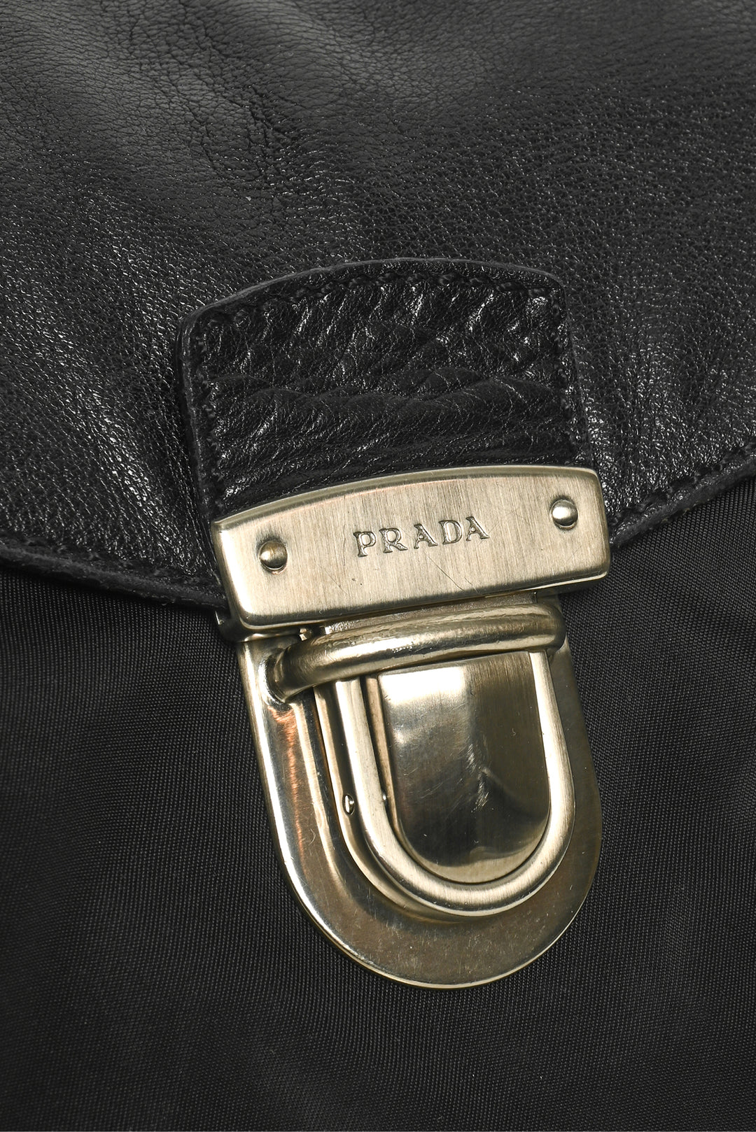 Prada Vintage Easy Pushlock Sybille Shoulder Bag