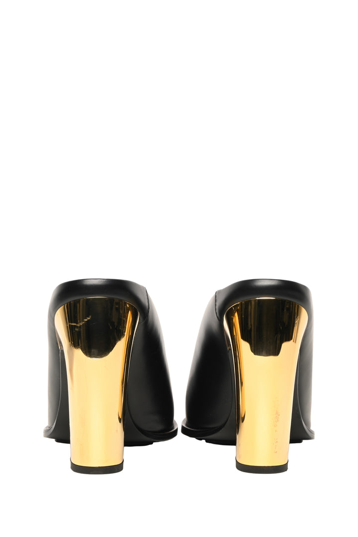 Bottega Veneta Size 39 Tex Leather Mules