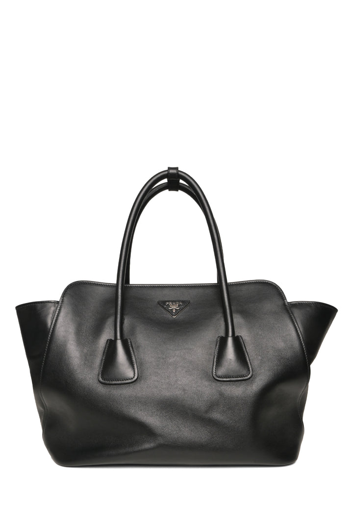 Prada Vitello Inside-Stud Soft East/West Tote