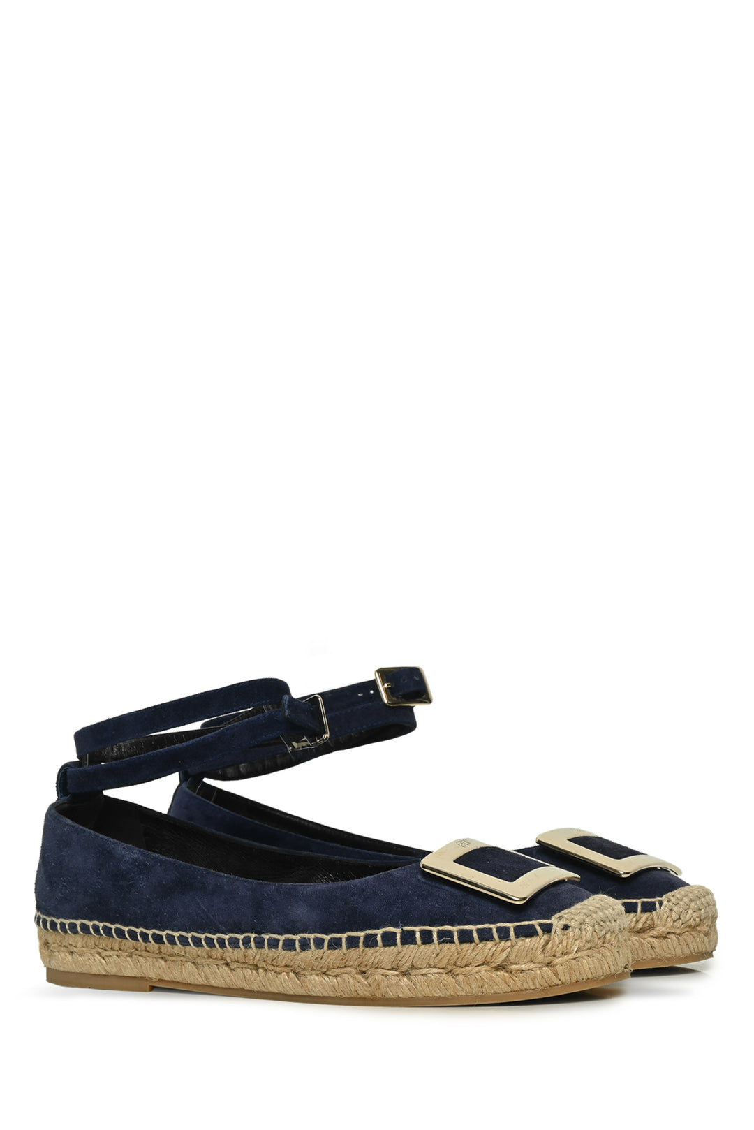 Roger Vivier Size 36.5 Ankle Wrap Espadrille Flats