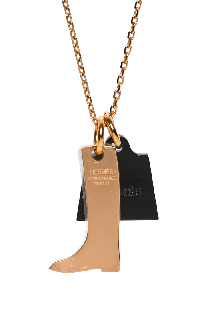 Hermes Amulette Maroquinier Necklace