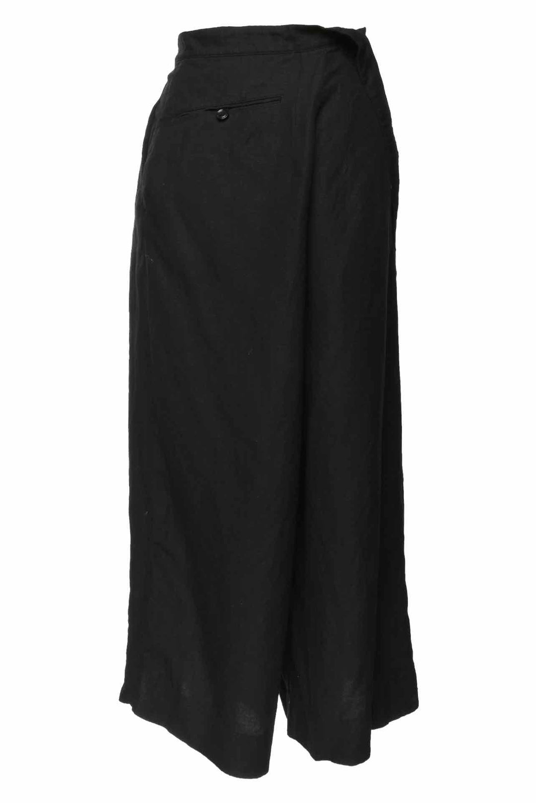 Y's Size 1 Linen Blend One Shoulder Strap Overall Shorts