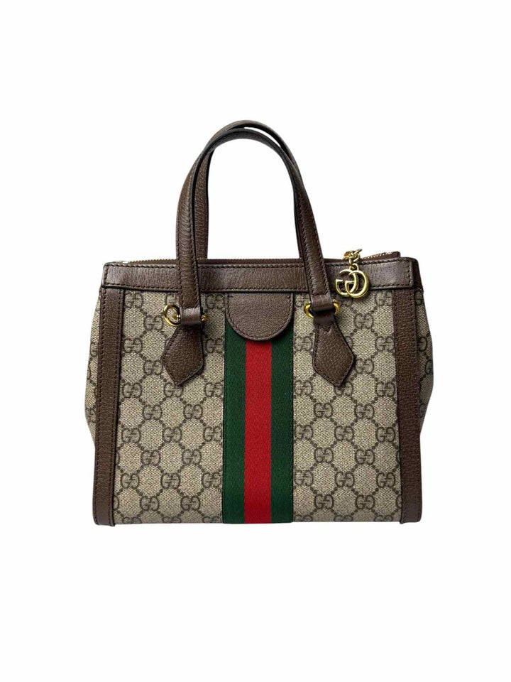 Gucci Ophidia Monogram Coated Canvas Small Tote Purse