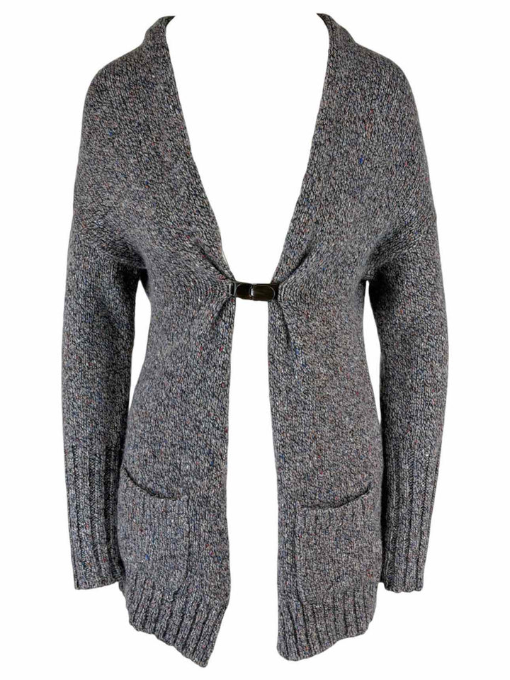 Brunello Cucinelli Size L Speckle Cashmere Long Cardigan