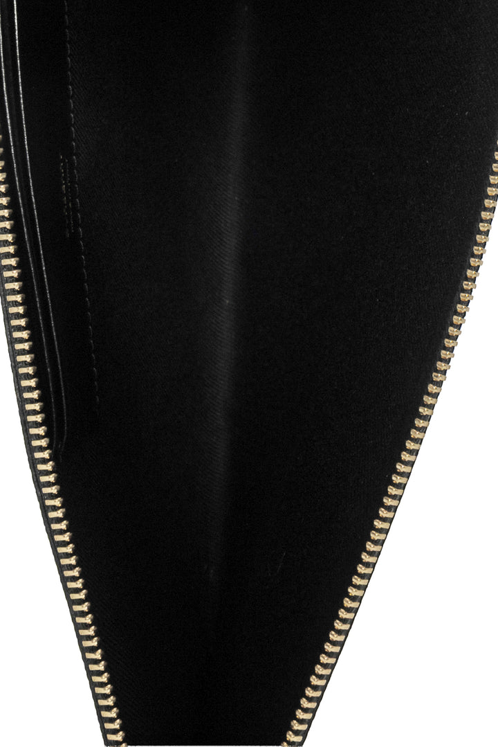 Burberry E-Canvas Monogram TB Stripe Zip Pouch