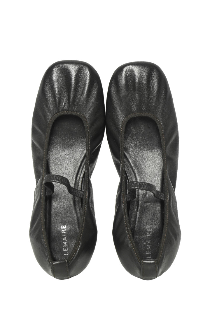LEMAIRE Size 40 Square Toe Ballerina Flats