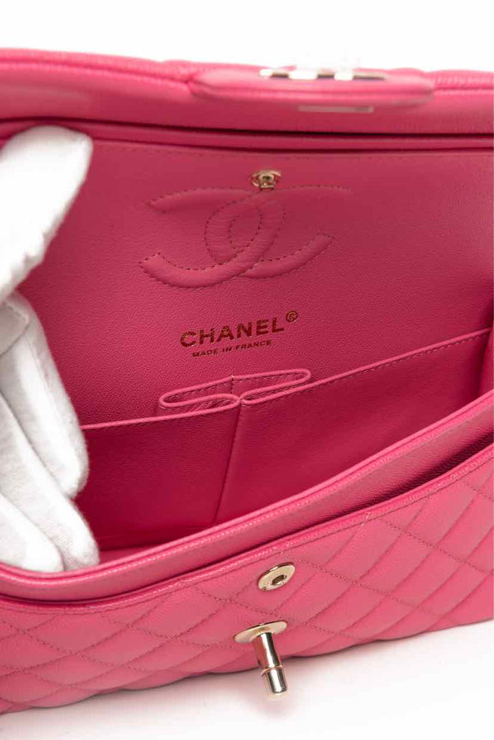 Chanel 2020 Small Caviar Classic Double Flap Shoulder Bag