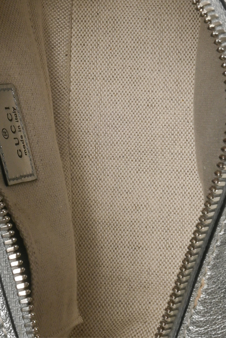 Gucci Quilted Metallic Leather Blondie Small Crossbody Shoulder Bag