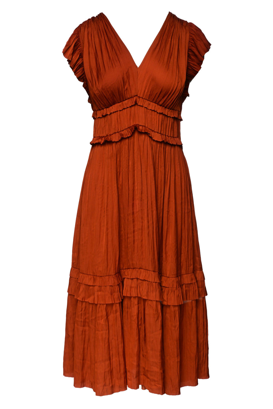 Ulla Johnson Size 6 Bella Ruffled Maxi Dress