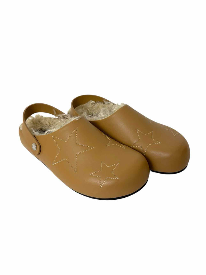 Stella Mccartney Size 39 Elyse Faux Shearling  Mules & Clogs