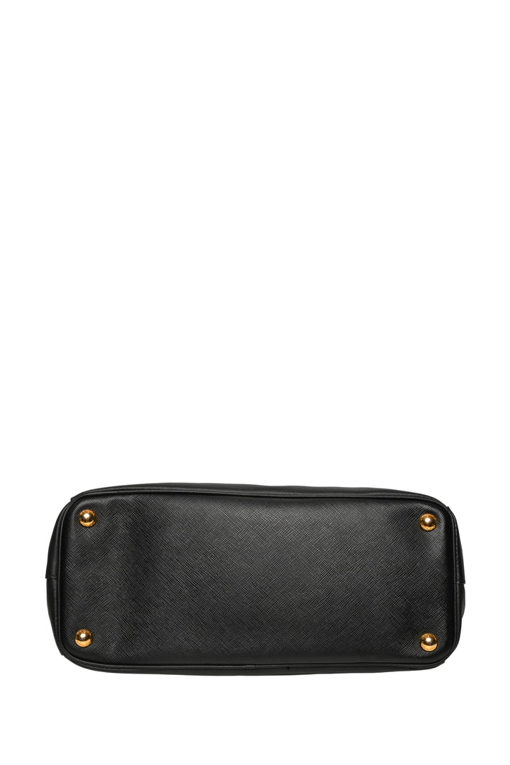 Prada Medium Saffiano Lux Leather Galleria Double Zip Tote