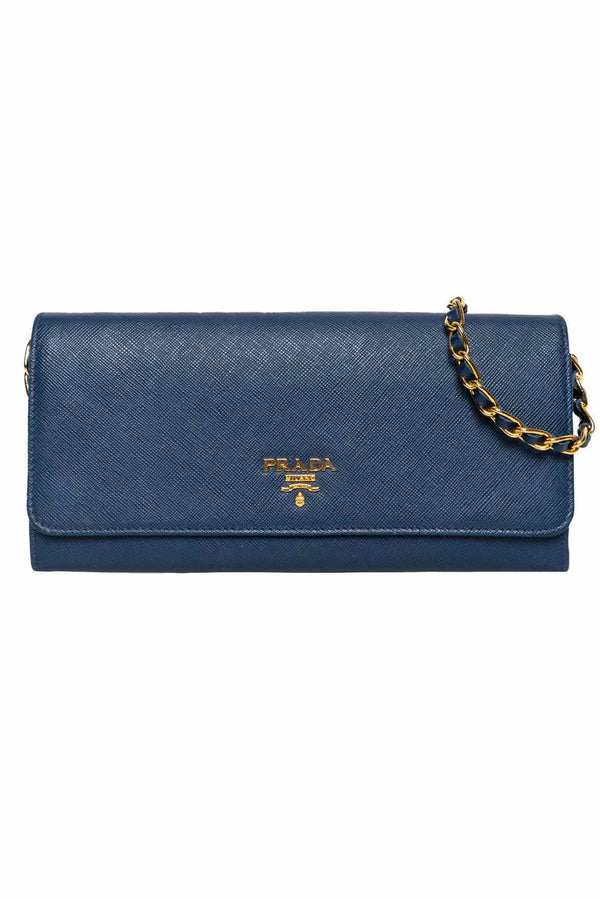 Prada Saffiano Leather Wallet on Chain Wallet