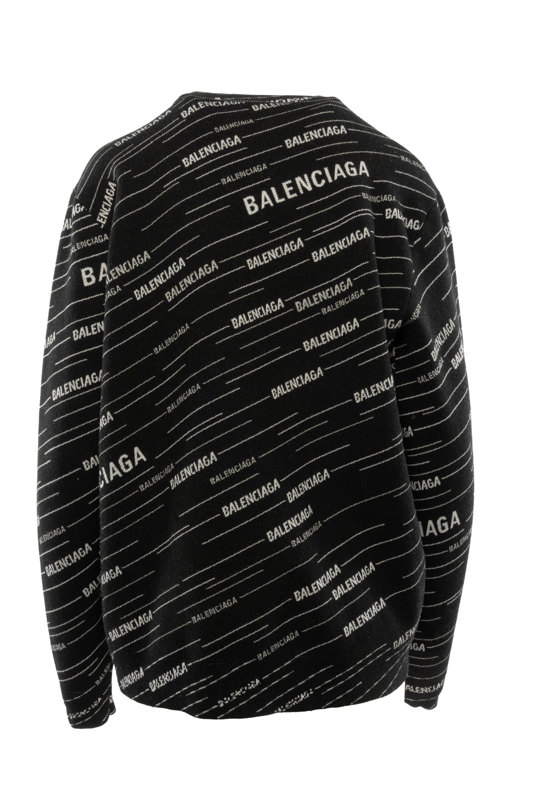 2018 Balenciaga All Over Logo Sweater