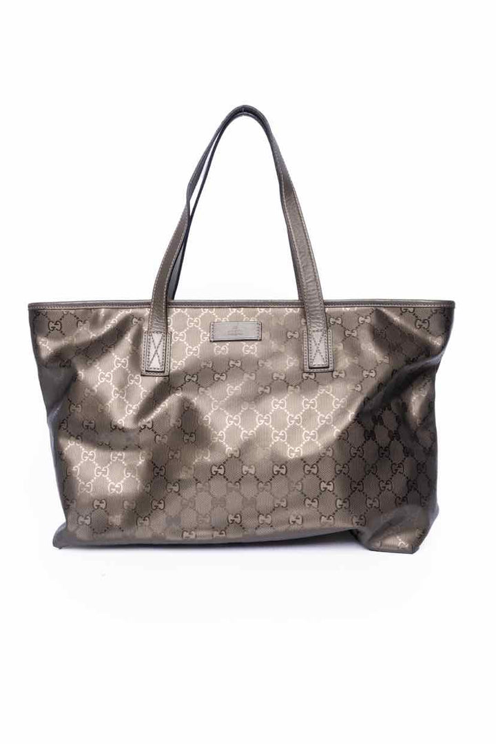 Gucci Metallic Monogram Imprime Tote