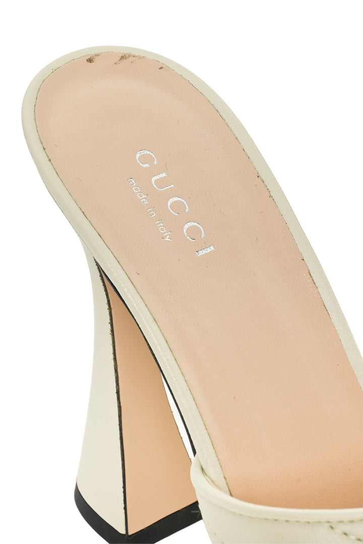 Gucci Size 39 Studded Platform Mules