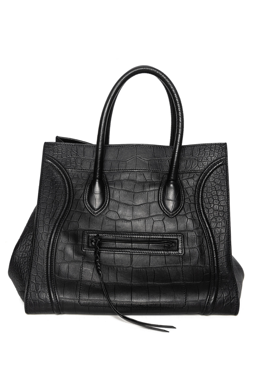 Celine Phantom Large Luggage Croc-Embossed Tote