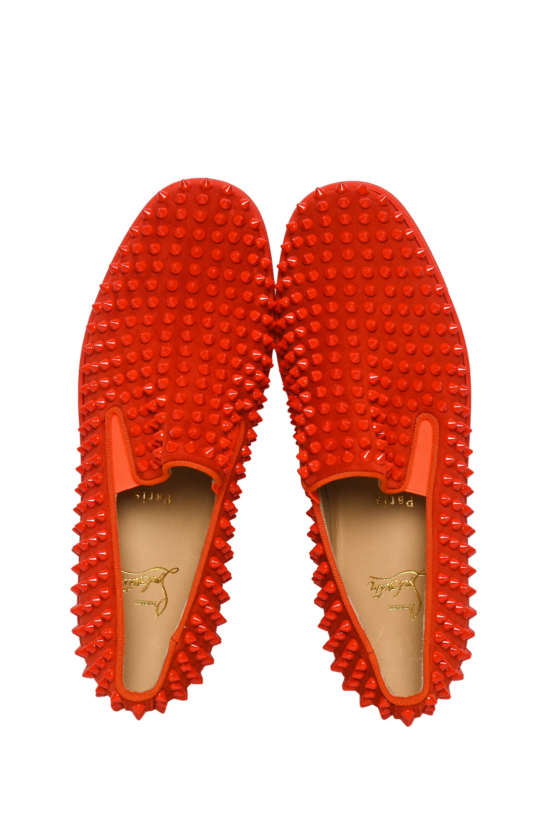 Mens Shoe Size 40.5 Christian Louboutin Men's Roller Boat Spikes Sneakers