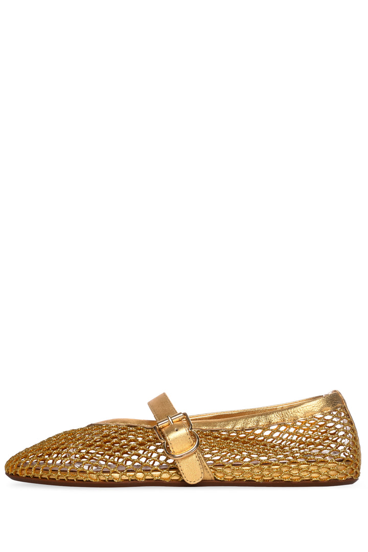 Alaia Size 36 Fishnet Ballet Flats