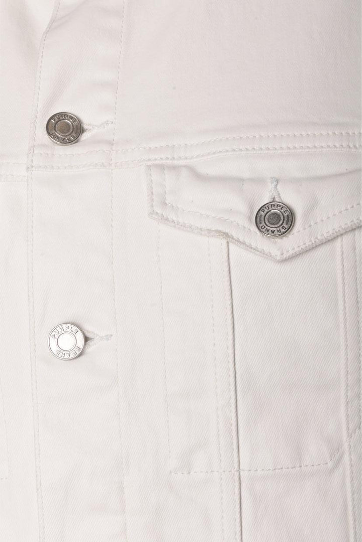 Purple Brand Size M Men's Coated Denim Jacket