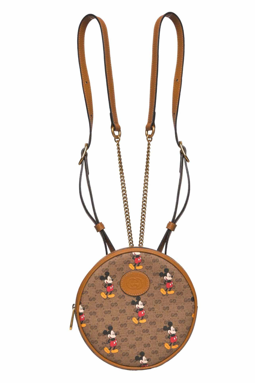 Gucci x Disney Mini Vintage GG Supreme Monogram Mickey Mouse Round BackPack