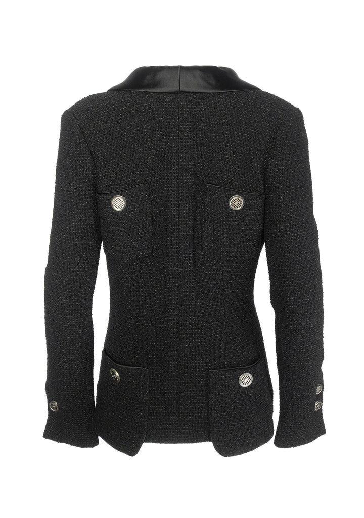 Chanel Size 38 Rosette Detail Blazer