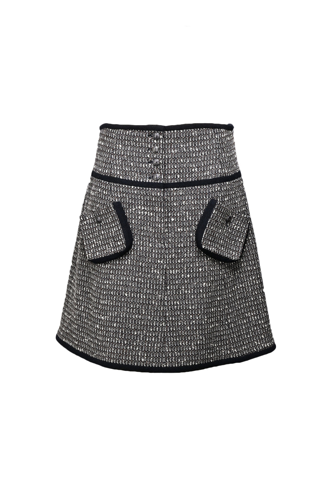 Chanel Size 42 2003 Tweed Mini Skirt