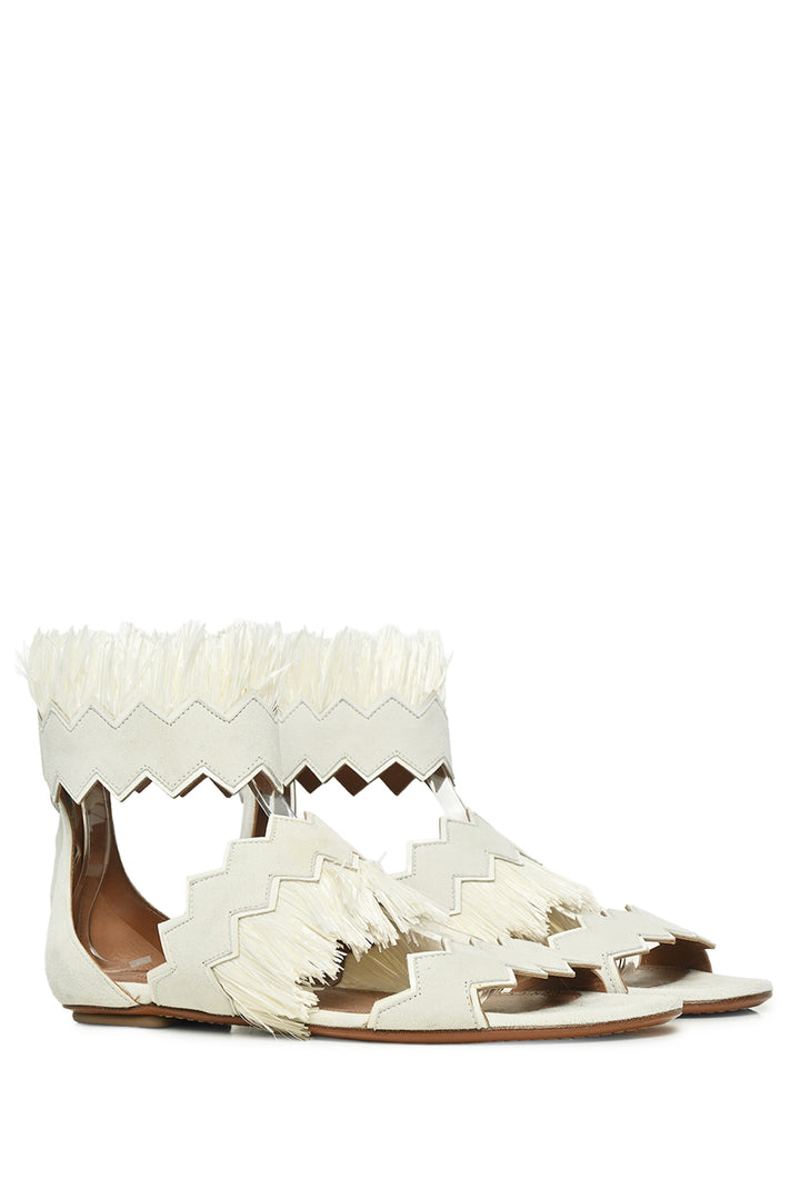 Alaia Size 39 Fringe Gladiator Sandals