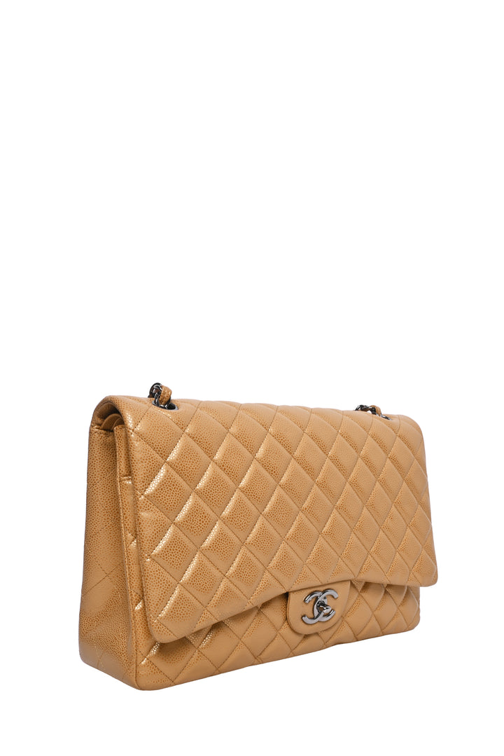 Chanel Maxi Classic Double Flap Caviar Shoulder Bag