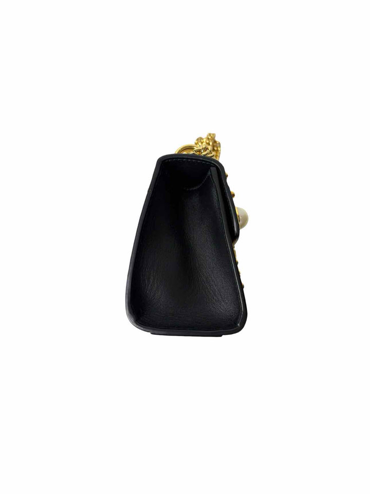 Gucci Small Studded Leather Padlock Purse